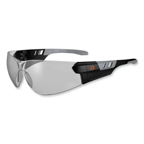 ergodyne Skullerz Saga Frameless Safety Glasses, Black Nylon Impact Frame, Anti-Fog IndoorOutdoor Polycarbonate Lens (EGO59183)