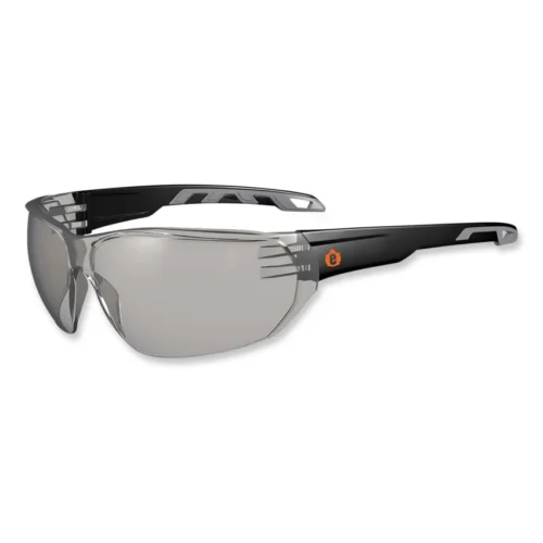 ergodyne Skullerz Vali Frameless Safety Glasses, Black Nylon Impact Frame, Anti-Fog IndoorOutdoor Polycarbonate Lens (EGO59283)