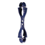 ergodyne Squids 3400MD Metal Detectable Dual Clip Glove Clip Holder, 1 x 1 x 6.5, Acetal Copolymer, Deep Blue (EGO19132)