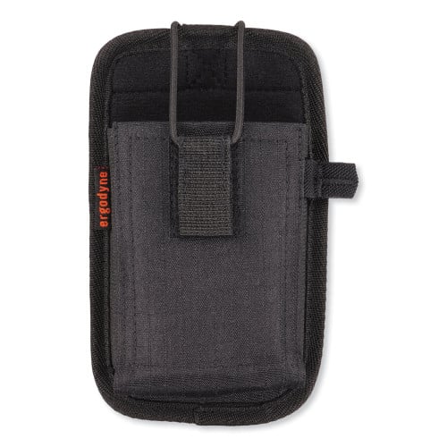 ergodyne Squids 5544 Phone Style Scanner Holster with Belt Clip and Loops, 1 Compartment, 3.75 x 1 x 6.5, Polyester,Black (EGO19186)