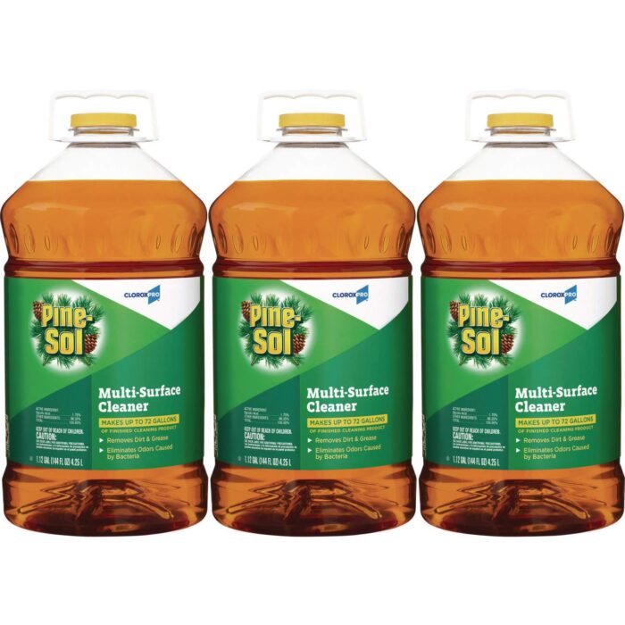 Pine-Sol Multi-Surface Cleaner Disinfectant, Pine, 144oz Bottle, 3 Bottles/Carton (CLO35418CT)