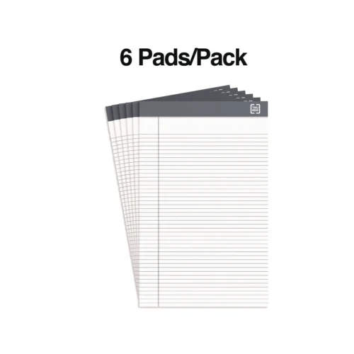 TRU RED Notepads, Narrow Rule, 50 White 5 x 8 Sheets, 6/Pack (TUDTR59900)