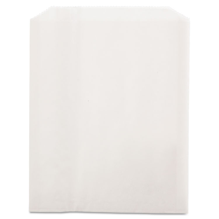 Bagcraft Grease-Resistant Single-Serve Bags, 6" x 0.75" x 7.25", White, 2,000/Carton (BGC450019)
