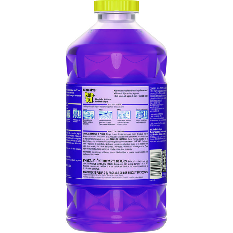 Pine-Sol CloroxPro Multi-Surface Cleaner Concentrated, Lavender Clean Scent, 80 oz Bottle (CLO60608EA)