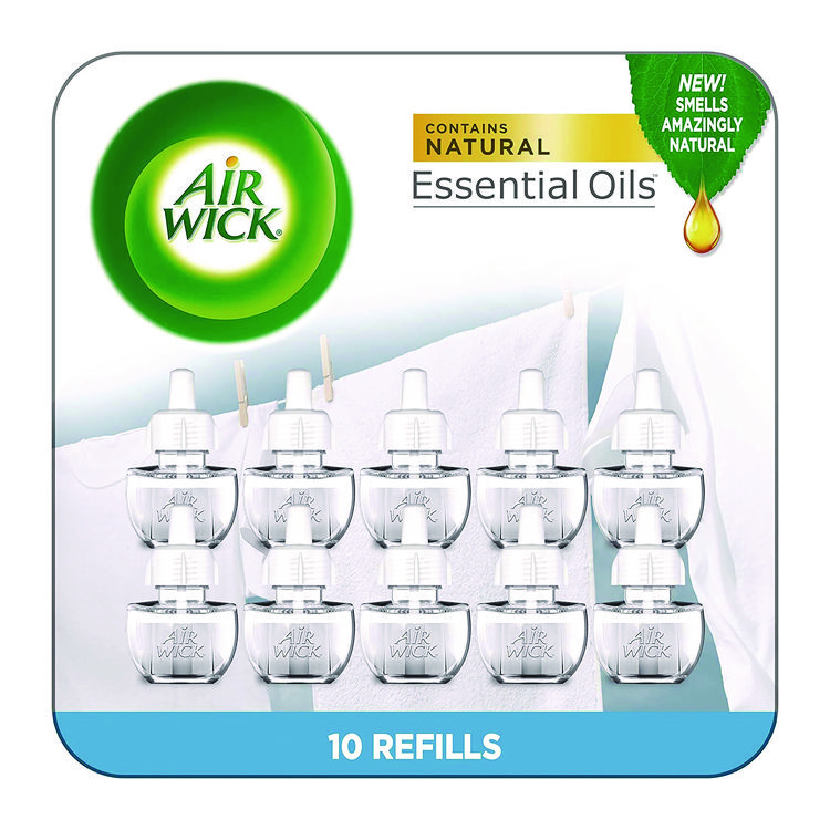 Air Wick Scented Oil Refill, Fresh Waters, 0.67 oz, 10/Pack (AWK6233801920)