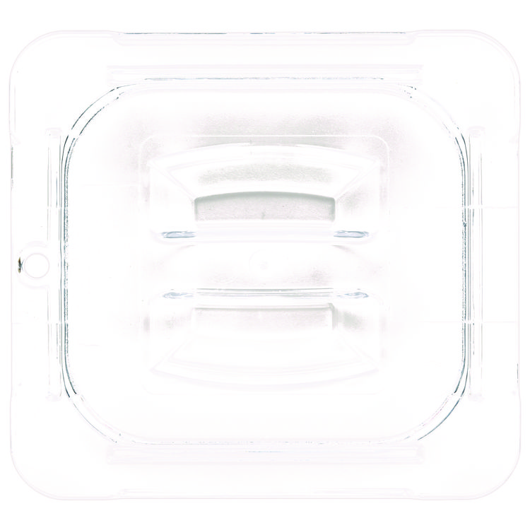 Carlisle StorPlus Polycarbonate Handled Universal Lid, 6.31 x 6.88 x 0.88, Clear, Plastic (CFS10310U07)