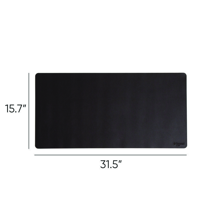 Smead Vegan Leather Desk Pads, 31.5 x 15.7, Charcoal (SMD64833)