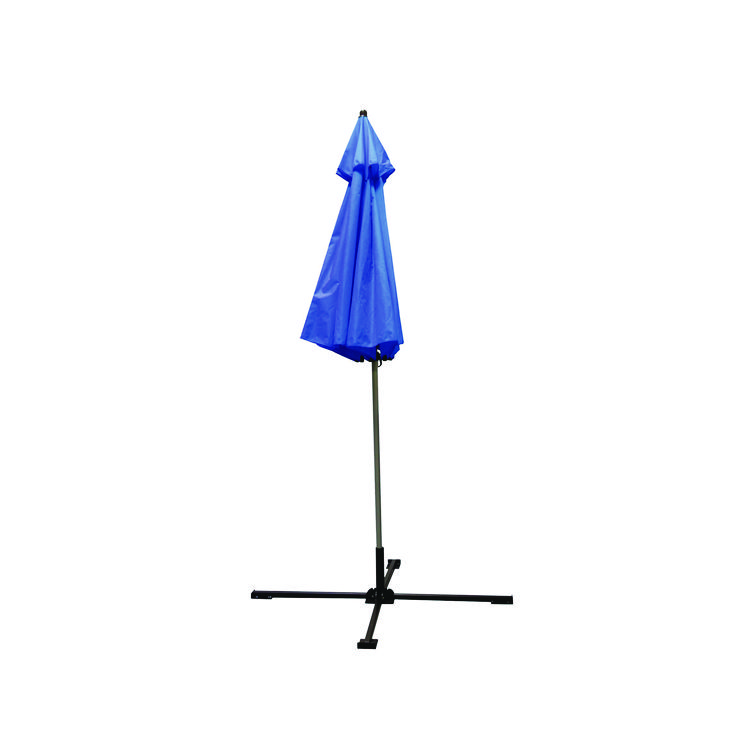 ergodyne SHAX 6199 Lightweight Work Umbrella and Stand Kit, 90" Span, 92" Long, Blue Canopy (EGO12966)
