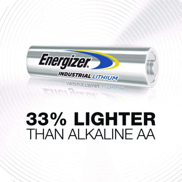 Energizer Industrial Lithium AA Battery, 1.5 V, 4/Pack (EVELN91PK)