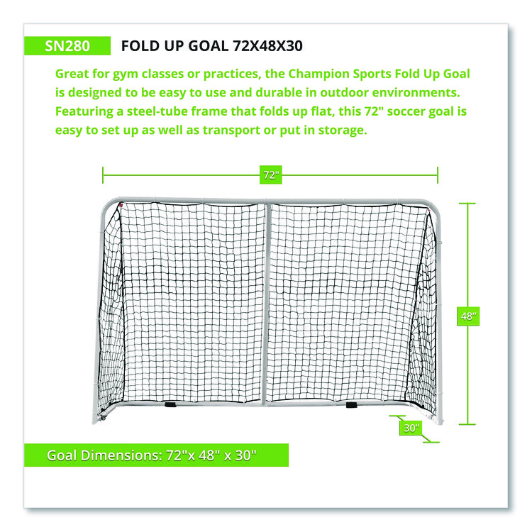 Champion Sports Fold Up Goal, 72" x 48" (CSISN280)