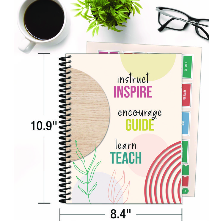 Carson-Dellosa Education Teacher Planners, Weekly/Monthly, Two-Page Spread, 11 x 8.5, Multicolor Cover, True to You Theme (CDP105051)