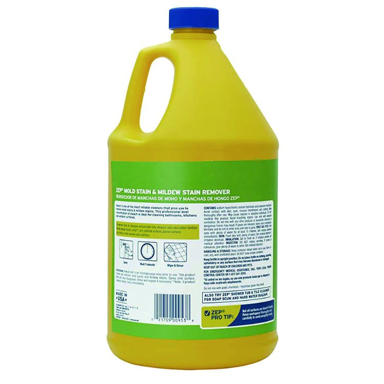 Zep Commercial Mold Stain and Mildew Stain Remover, 1 gal Bottle (ZPEZUMILDEW128E)