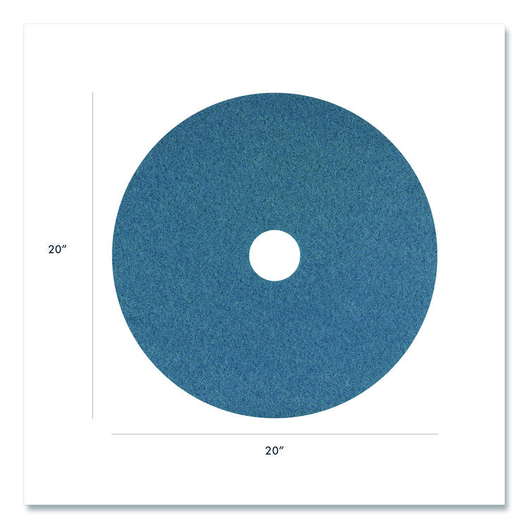 Americo Blue Cleaner Pad, 20" Diameter, Blue, 5/Carton (AMF400420)