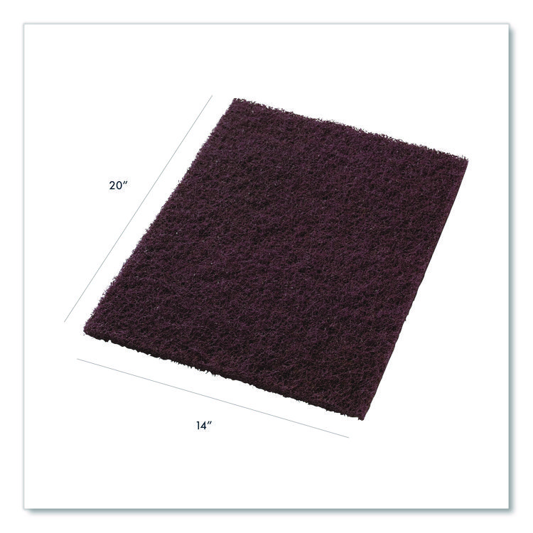Americo Dominator Strip Pad, 14 x 20, Burgundy, 5/Carton (AMF43051420)