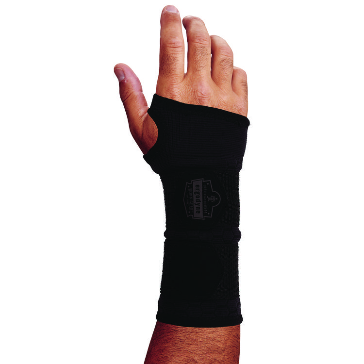 ergodyne ProFlex 685 Wrist Support Sleeve - Double Strap, Large, Fits Left Hand/Right Hand, Black (EGO16618)