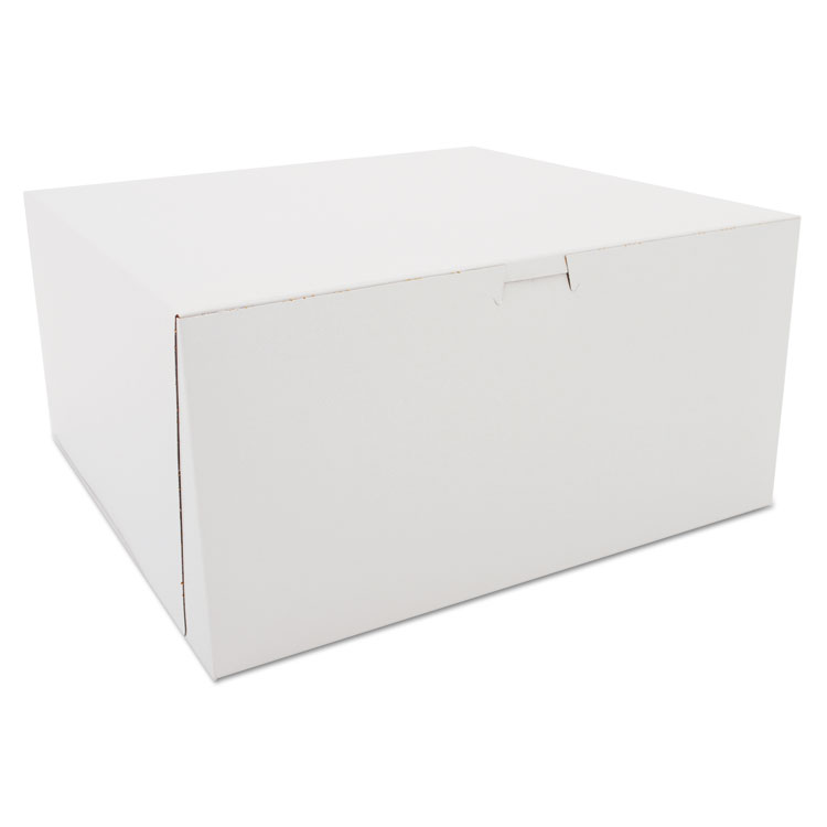 SCT White One-Piece Non-Window Bakery Boxes, 12 x 12 x 6, White, Paper, 50/Carton (SCH0989)
