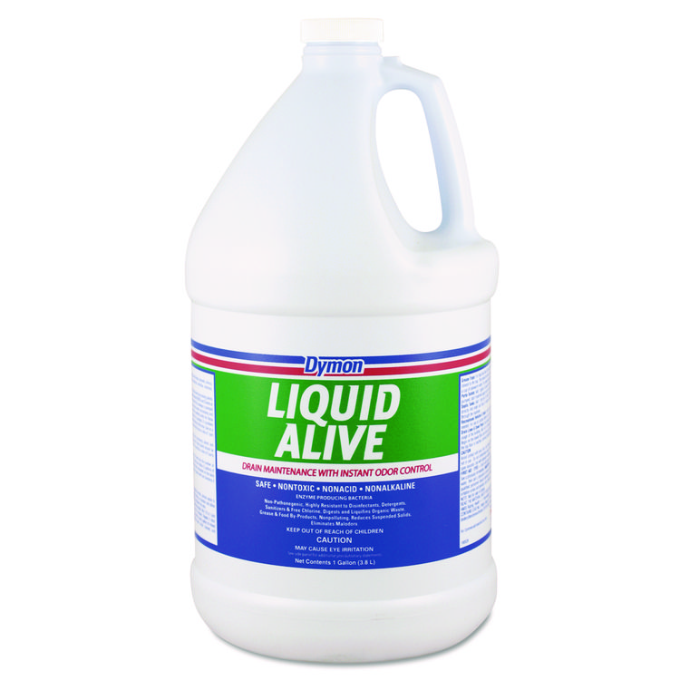 Dymon LIQUID ALIVE Enzyme Producing Bacteria, 1 gal Bottle, 4/Carton (ITW23301)