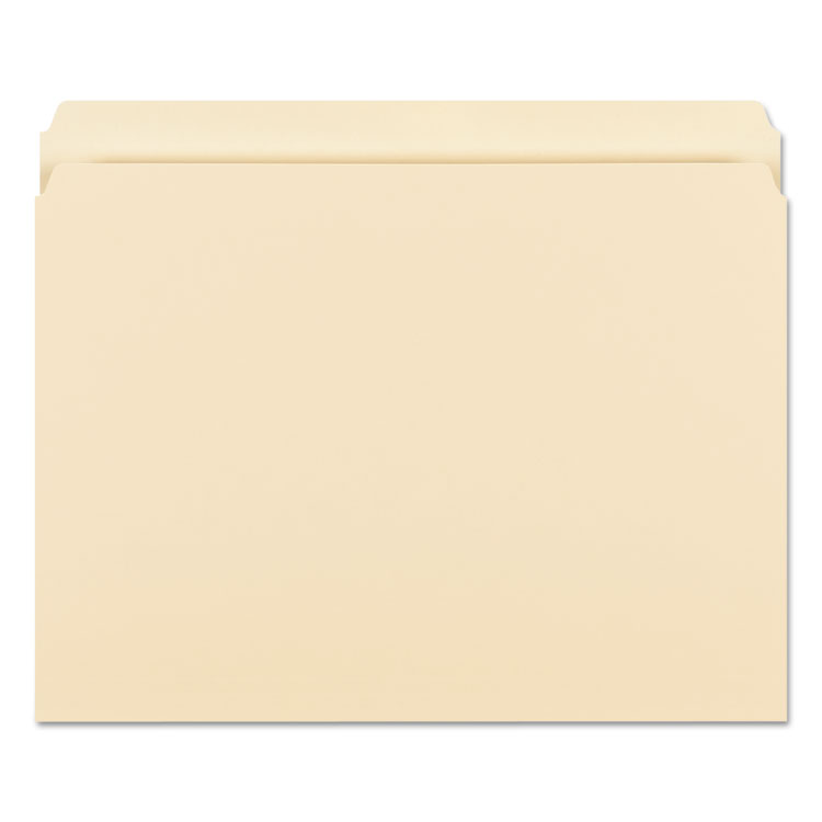 Smead Manila File Folders, Straight Tabs, Letter Size, 0.75" Expansion, Manila, 100/Box (SMD10300)