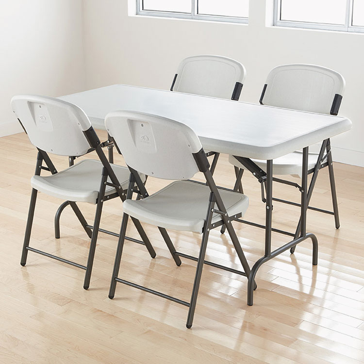 Iceberg IndestrucTable Industrial Folding Table, Rectangular, 60" x 30" x 29", Platinum (ICE65213)