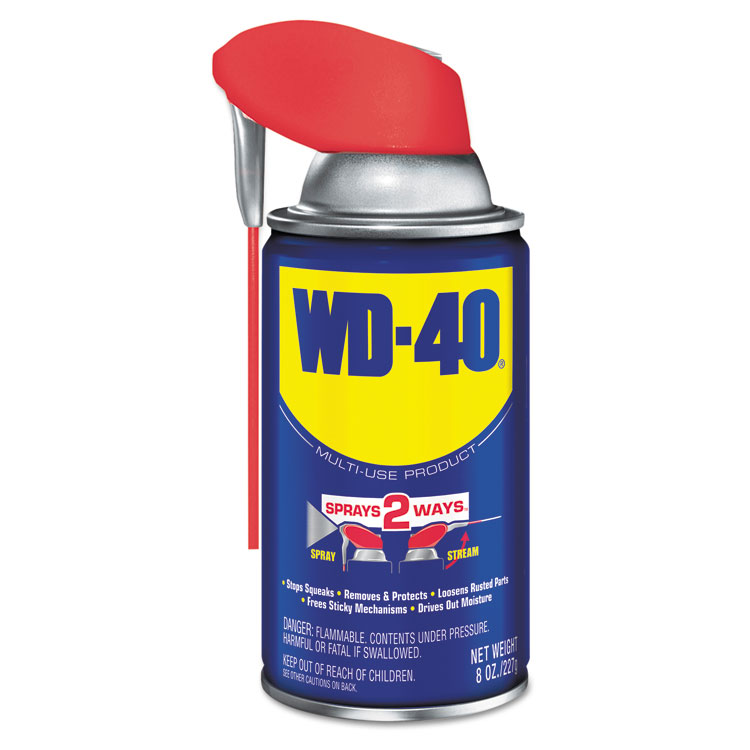 WD Smart Straw Spray Lubricant, 8 oz Aerosol Can, 12/Carton (WDF490026)