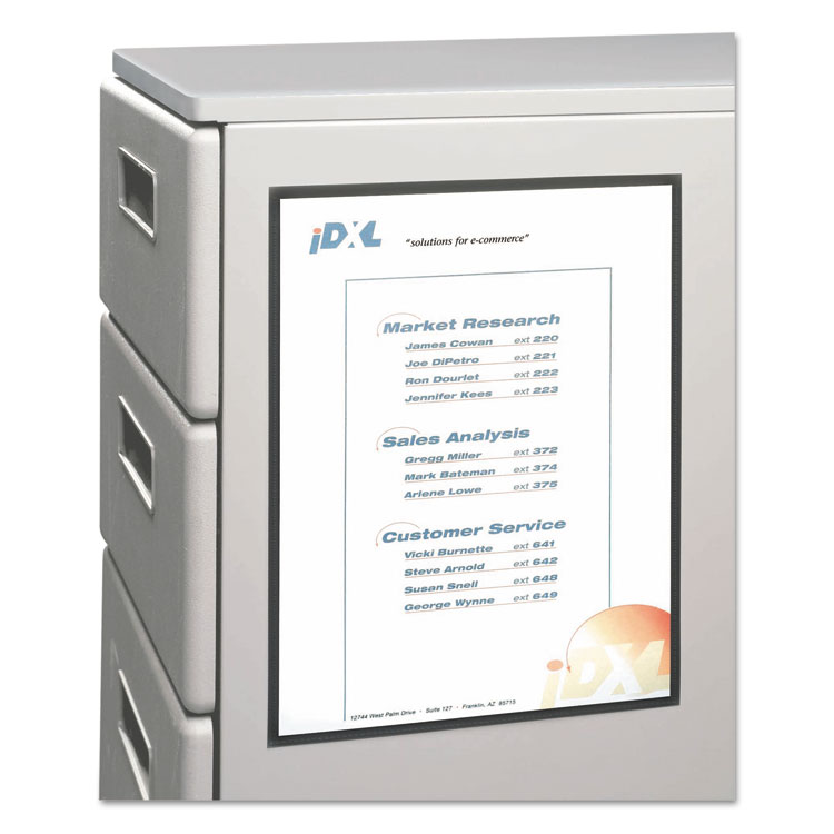 C-Line Magnetic Cubicle Keepers Display Holders, 9.2 x 11.69, Magnetic Mount, Clear, 25/Pack (CLI37991)