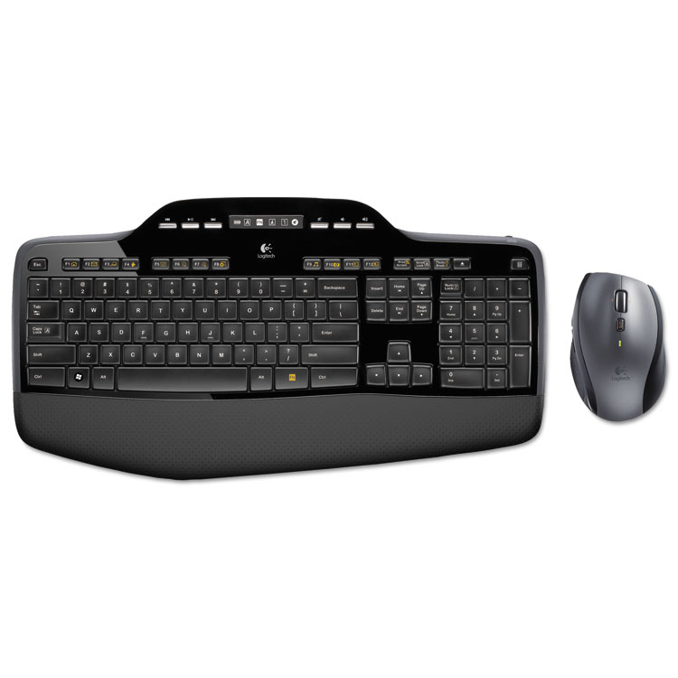 Logitech MK710 Wireless Keyboard + Mouse Combo, 2.4 GHz Frequency/30 ft Wireless Range, Black (LOG920002416)