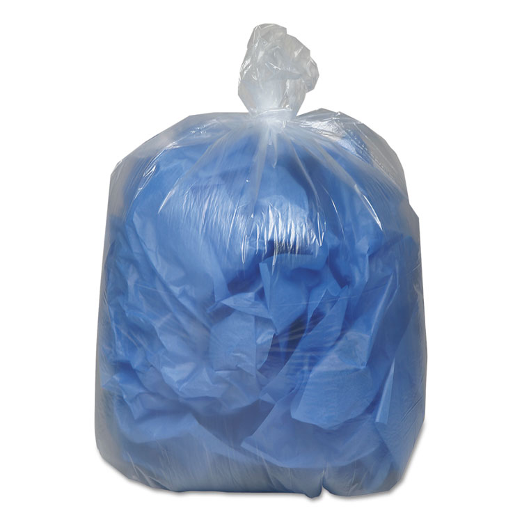 Classic Linear Low-Density Can Liners, 16 gal, 0.6 mil, 24" x 33", Clear, 25 Bags/Roll, 20 Rolls/Carton (WBI243115C)