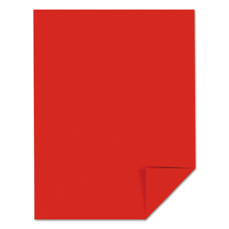 Astrobrights Color Cardstock, 65 lb Cover Weight, 8.5 x 11, Re-Entry Red, 250/Pack (WAU22751)