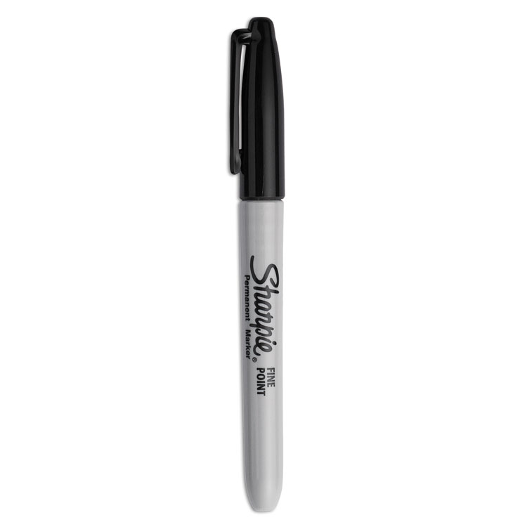 Sharpie Fine Tip Permanent Marker, Fine Bullet Tip, Black, 5/Pack (SAN30665PP)