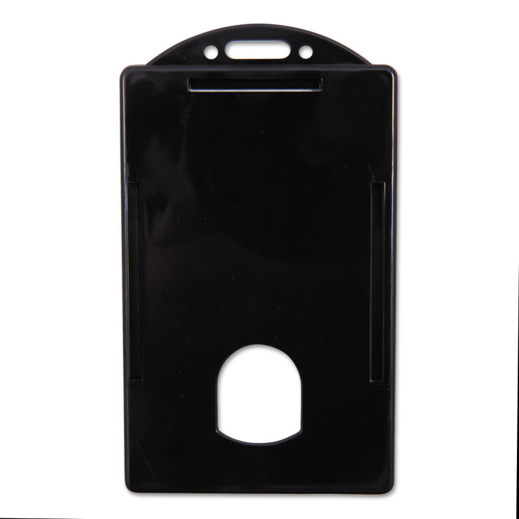 SICURIX Sicurix Badge/Card Holder, 4 x 2 9/10, Black, 25/Pack (BAU68320)