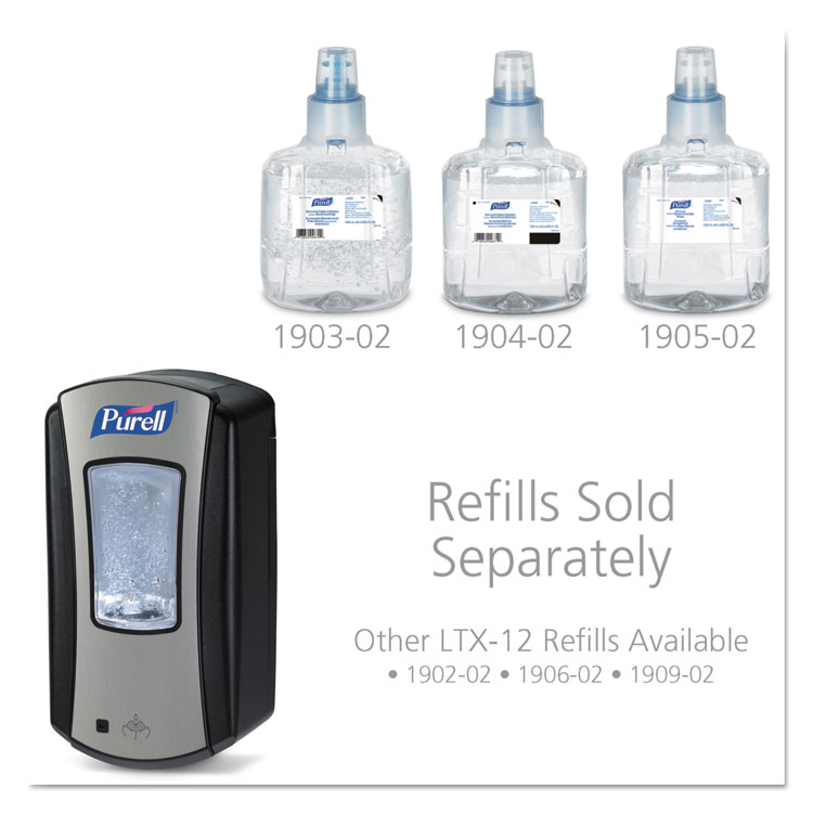PURELL LTX-12 Touch-Free Dispenser, 1,200 mL, 5.75 x 4 x 10.5, Black (GOJ192804)