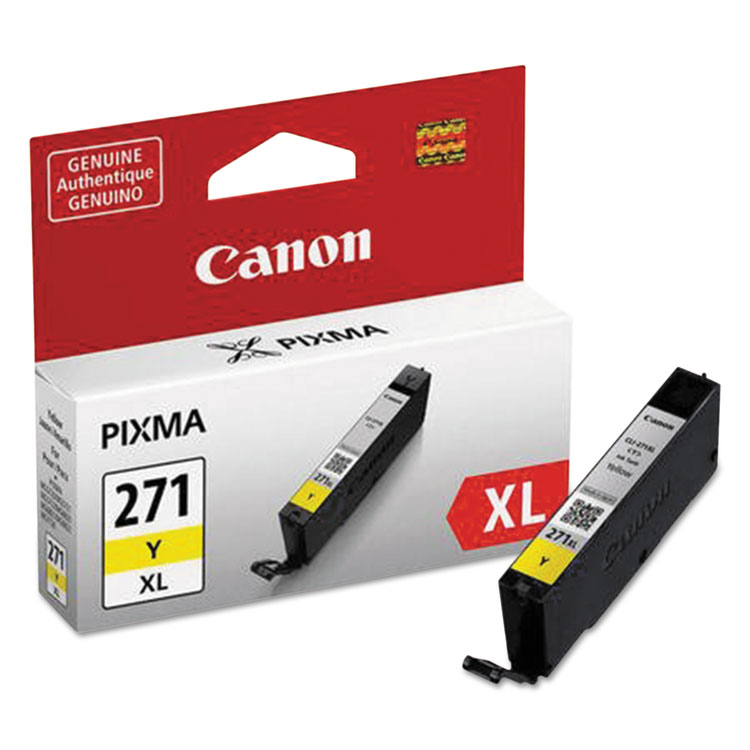 Canon 0339C001 (CLI-271XL) High-Yield Ink, Yellow (CNM0339C001)