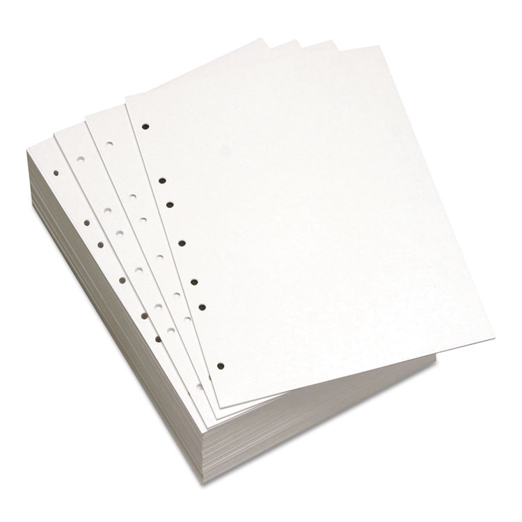 Lettermark Custom Cut-Sheet Copy Paper, 92 Bright, 7-Hole Side Punched, 20 lb Bond Weight, 8.5 x 11, White, 500/Ream (DMR851271)