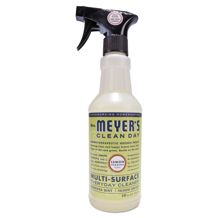 Mrs. Meyer's Multi Purpose Cleaner, Lemon Scent, 16 oz Spray Bottle, 6/Carton (SJN373223)