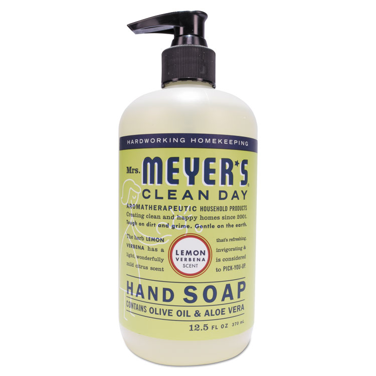 Mrs. Meyer's Clean Day Liquid Hand Soap, Lemon Scent, 12.5 oz, 6/Carton (SJN373205)