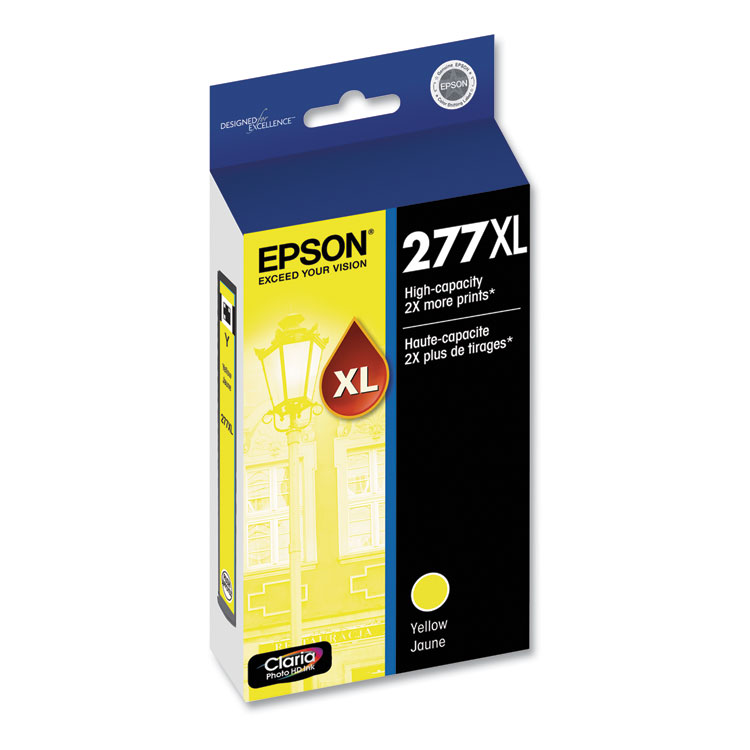 EPST277XL420S - Epson T277XL420-S (277XL) Claria High-Yield Ink, 740 Page-Yield, Yellow (EPST277XL420S) - Image 2