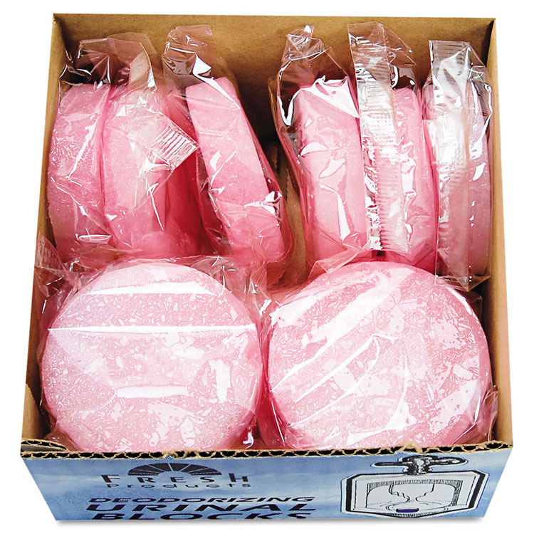Fresh Products Urinal Deodorizer Blocks, Cherry Scent, 3 oz, Red, 12/Box, 12 Boxes/Carton (FRS123CH)