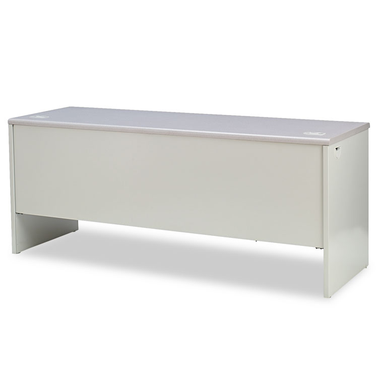 HON 38000 Series Left Pedestal Credenza, 72w x 24d x 29.5h, Gray (HON38855LG2Q)