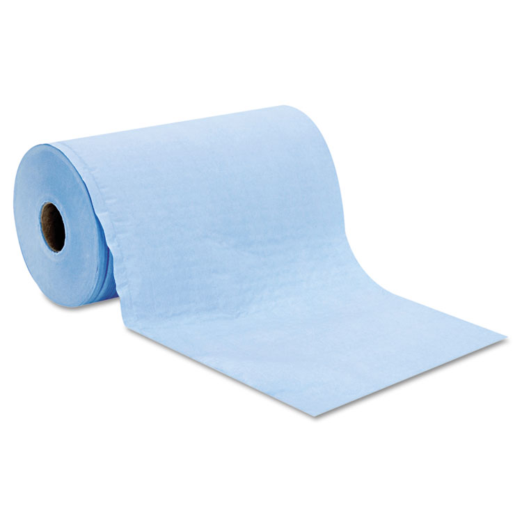 HOSPECO Prism Scrim Reinforced Wipers, 4-Ply, 9.75" x 275 ft, Unscented, Blue, 6 Rolls/Carton (HOSC2375BH)