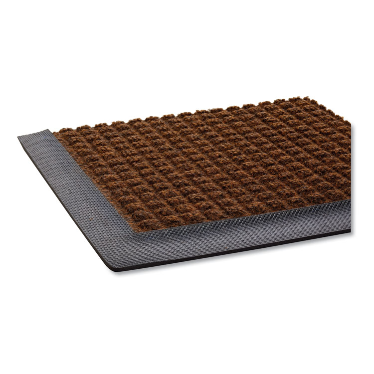 Crown Super-Soaker Wiper Mat with Gripper Bottom, Polypropylene, 36 x 120, Dark Brown (CWNSSR310DB)
