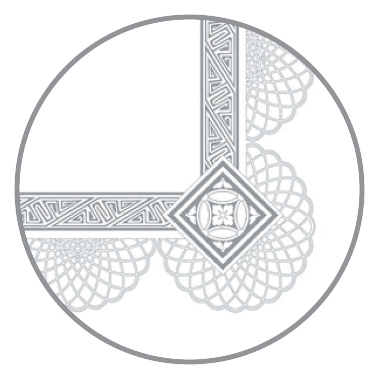 Southworth Premium Certificates, 8.5 x 11, White/Silver with Spiro Silver Foil Border,15/Pack (SOUCTP2W)