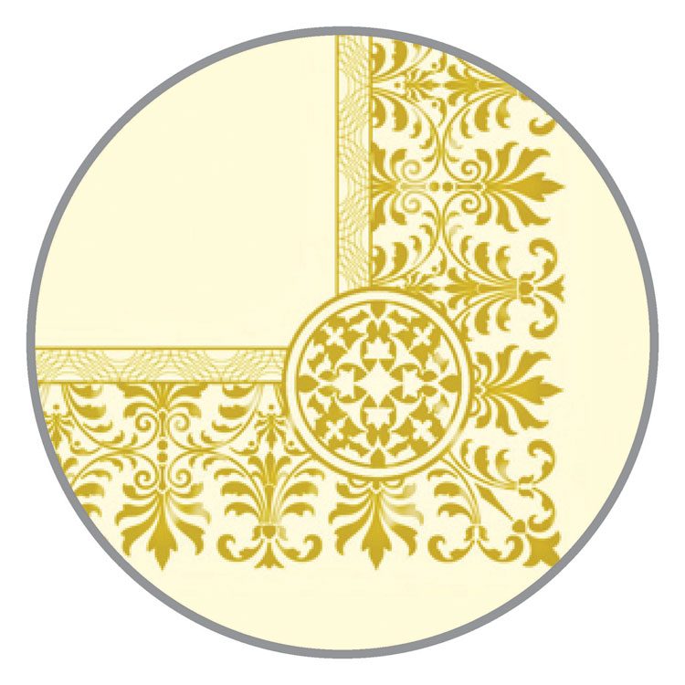 Southworth Premium Certificates, 8.5 x 11, Ivory/Gold with Fleur Gold Foil Border, 15/Pack (SOUCTP1V)
