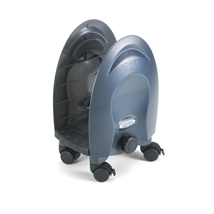 Kantek Deluxe Mobile CPU Stand, Supports 60 lb, 12w x 12d x 18h, Black (KTKCS270B)
