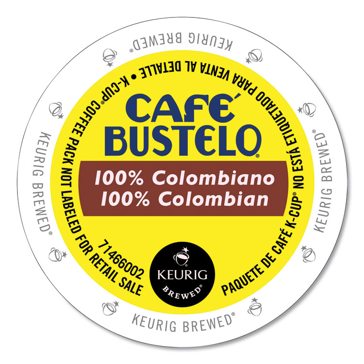 Café Bustelo 100 Percent Colombian K-Cups, 24/Box (GMT6107)