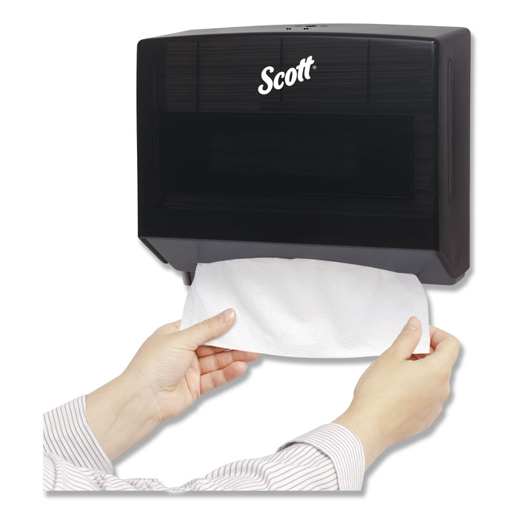 Scott Scottfold Folded Towel Dispenser, 10.75 x 4.75 x 9, Black (KCC09215)