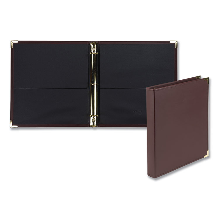 Samsill Classic Collection Ring Binder, 3 Rings, 1" Capacity, 11 x 8.5, Burgundy (SAM15134)
