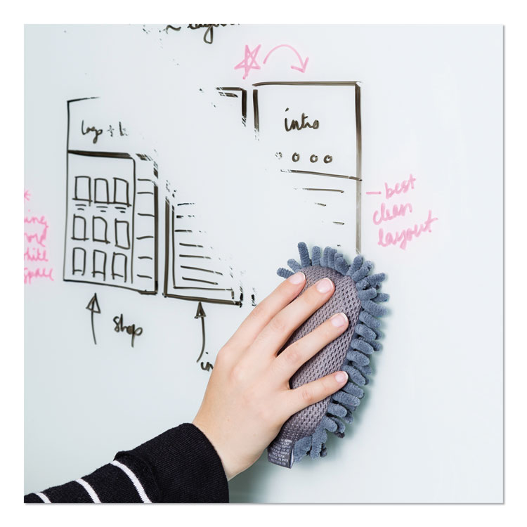 U Brands Small Microfiber Shag Dry Erase Board Eraser, 2.5" x 5" x 1" (UBR582U0416)