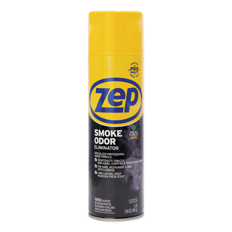 Zep Commercial Smoke Odor Eliminator, Fresh, 16 oz, 12/Carton (ZPEZUSOE16CT)