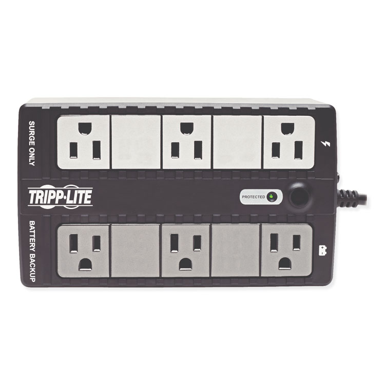 Tripp Lite by Eaton Internet Office Ultra-Compact Desktop Standby UPS, 6 Outlets, 350 VA, 380 J (TRPINTERNET350U)