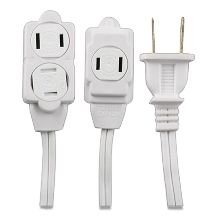 GE Indoor Extension Cord, 15 ft, 13 A, White (GEL50554)